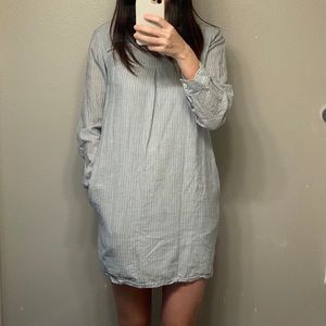 Striped Linen A.P.C. shirt dress